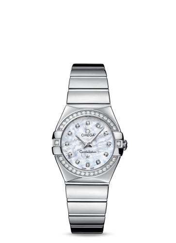 Omega Constellation Quartz 27 Polished Stainless Steel / Diamond / MOP